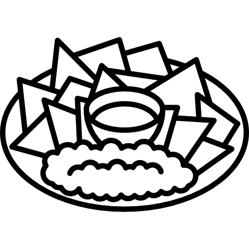 Nachos mexico fast food corn icon