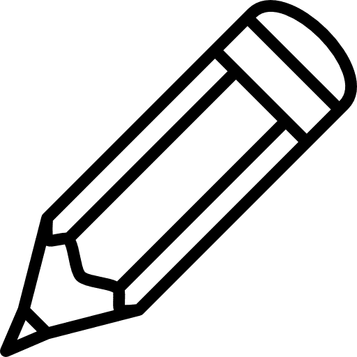 Pencil office tool writing icon