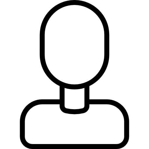 Stick man person profile user icon