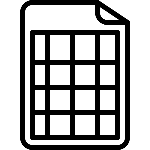 Calculating file file cells document icon
