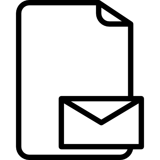 Letter interface email message icon