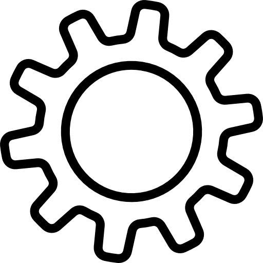 Cogwheel settings setup options icon