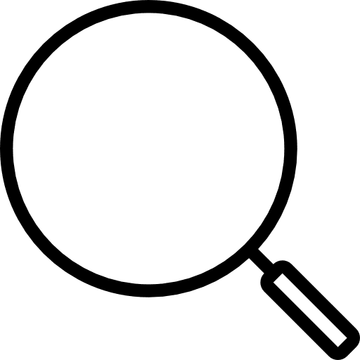 Loupe searching magnifying glass zooming icon