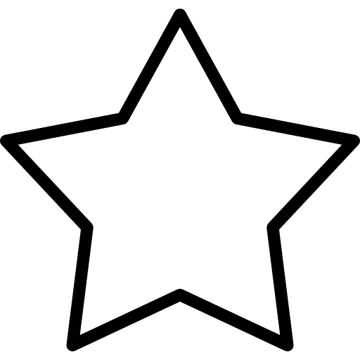 Star shape favourite sky icon