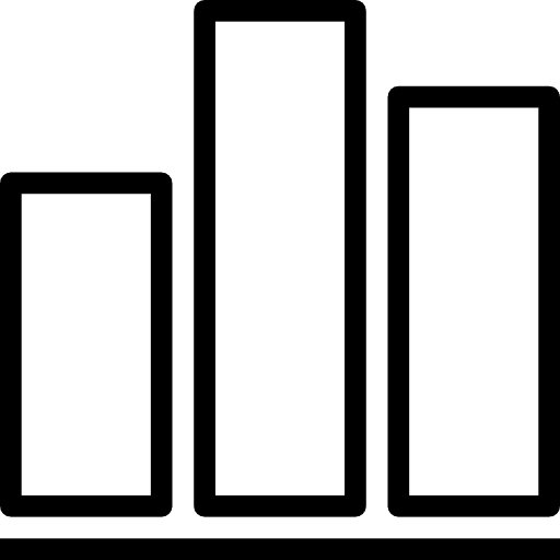 Bar graph graphic financial business icon