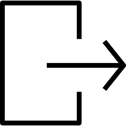 Exit emergency right arrow directional icon