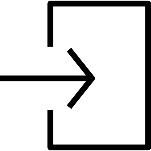 Insert right arrow arrows exit icon