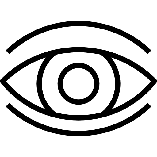 Eye optical eyes medical icon