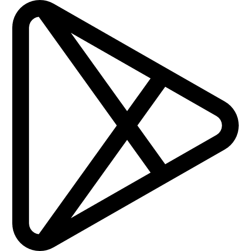 Play store application logotype online shop icon