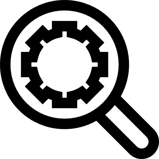 Google custom search search engine loupe magnifying glass icon