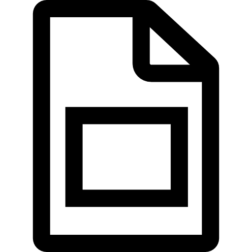 Google slides archive file interface icon