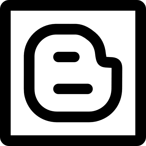 Blogger blog square logotype icon