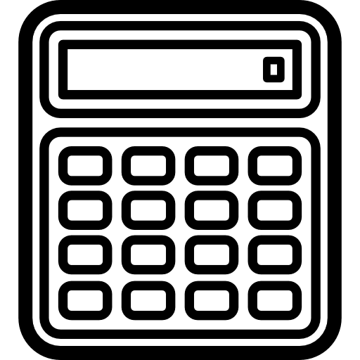 Calculator technology maths technological icon