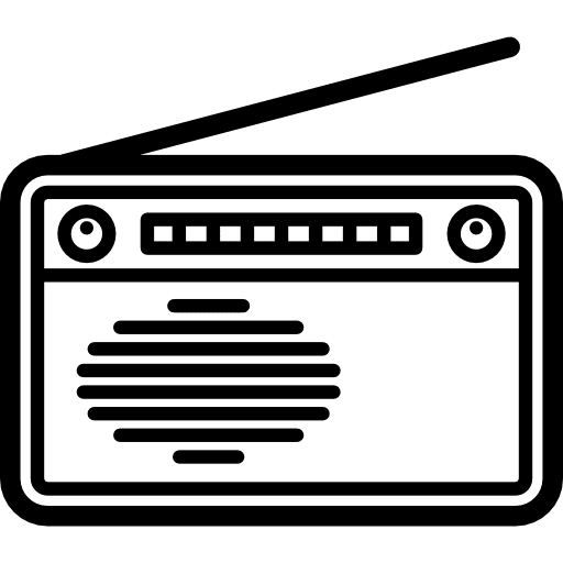 Radio technology device radio icon