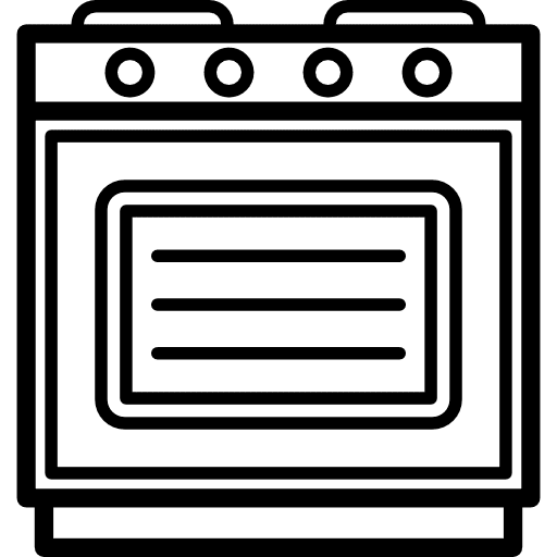 Oven tools and utensils oven kitchen icon