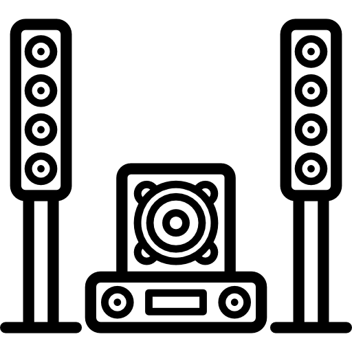 Sound system disc player cd player technology icon