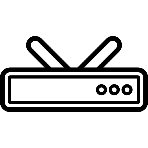 Wifi technology internet router icon