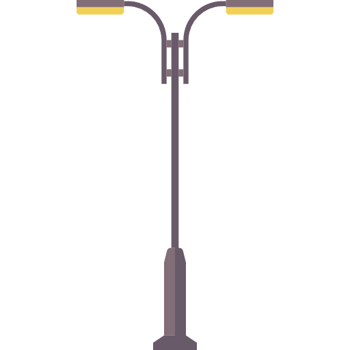 Light light bulb street light icon