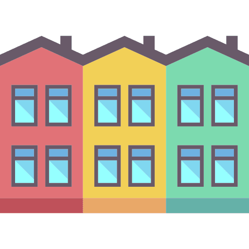Townhouse place townhouse home icon