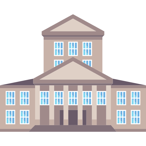 Bank buildings savings government icon