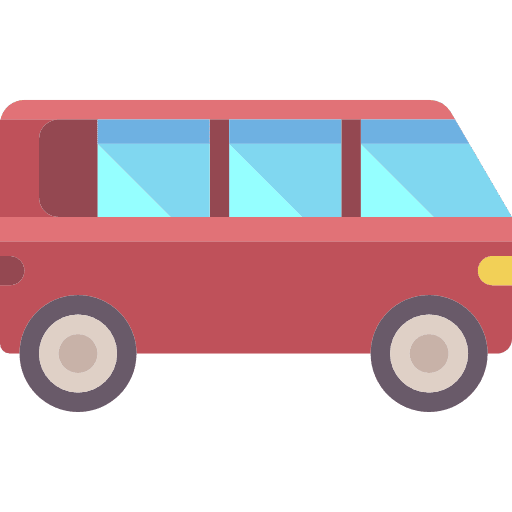 Minivan vehicle transportation minivan icon