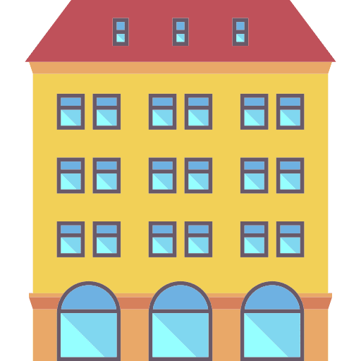 Hotel hotel hostel vacations icon