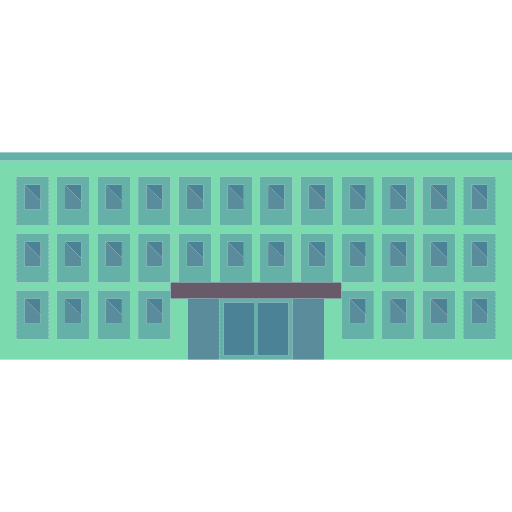 Office block architectonic city building icon