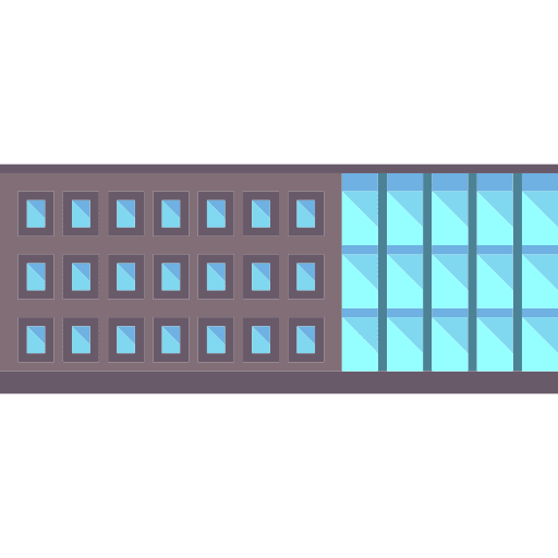 Office block town buildings office block icon