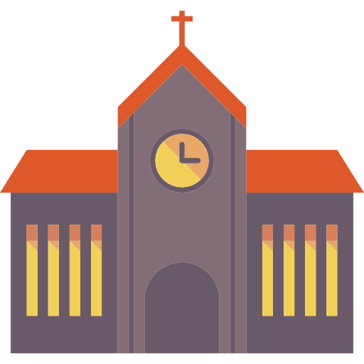 Chapel temple church buildings icon