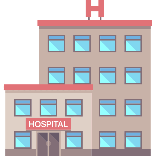 Hospital buildings health clinic hospital icon