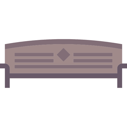 Bench comfortable seat bench icon