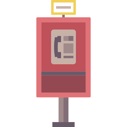 Phone booth phone booth communication telephone box icon