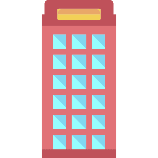 Phone booth technology telephone box phone call icon