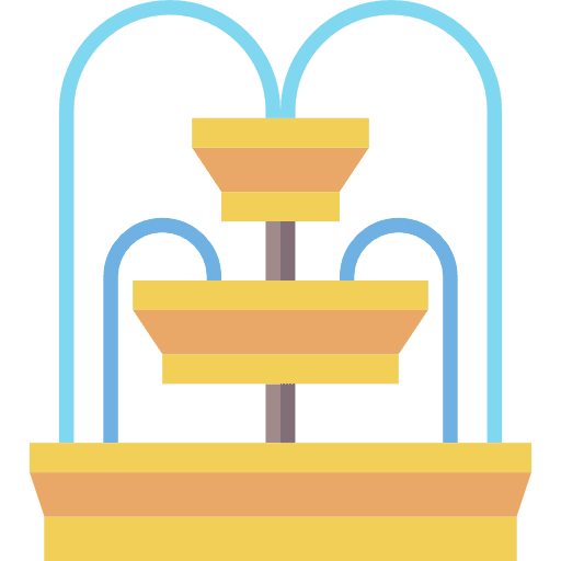 Fountain garden park fountain icon