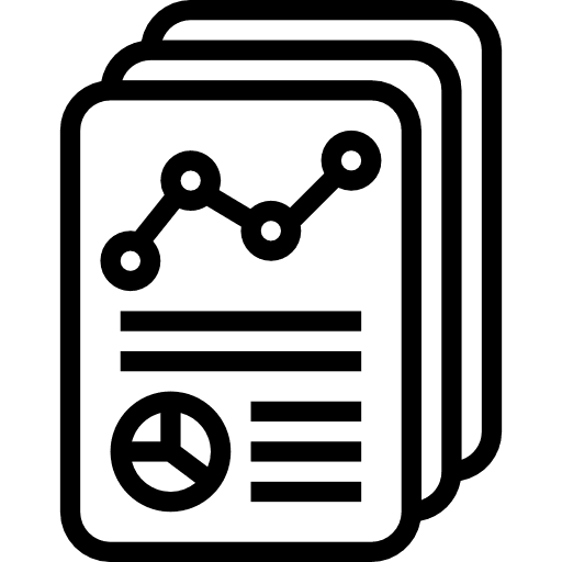 Analytics file infography statistics icon