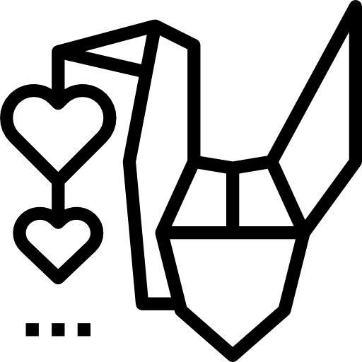 Origami animal leisure origami icon