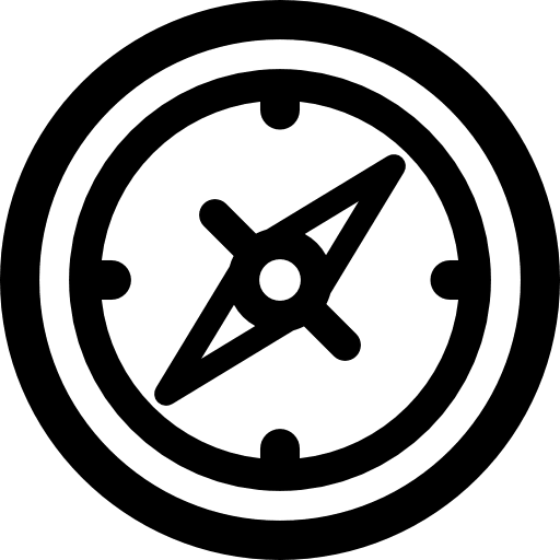 Compass location orientation compass icon