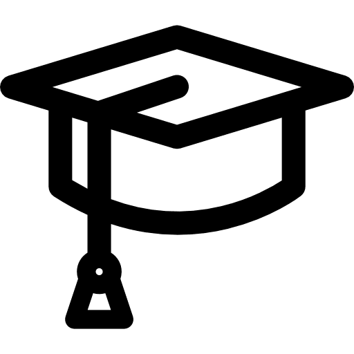 Mortarboard academic mortarboard cap icon