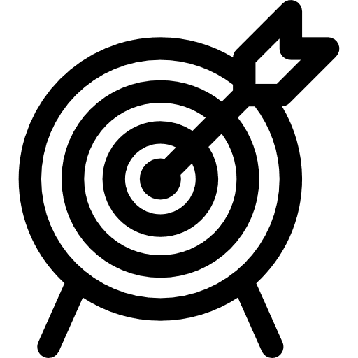 Target weapons sport archery icon