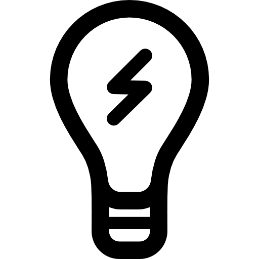 Light bulb invention illumination idea icon