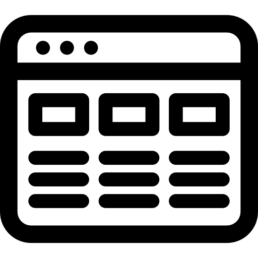 Website browser interface website icon