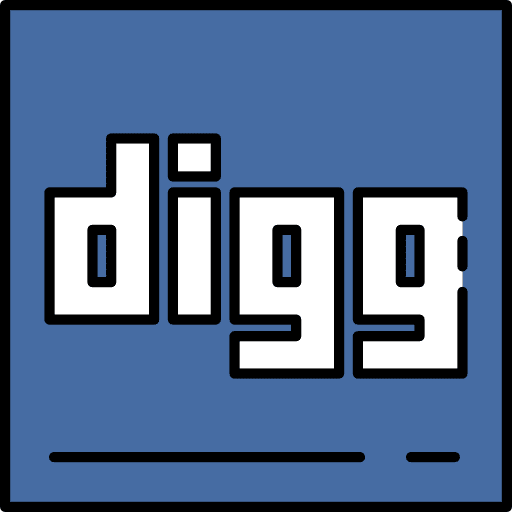 Digg science social network logos icon