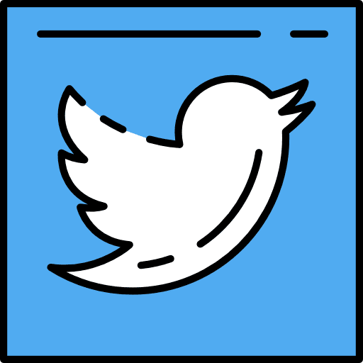 Twitter logotype twitter social media icon