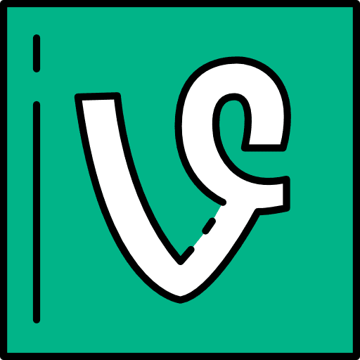 Vine social network logo logotype icon