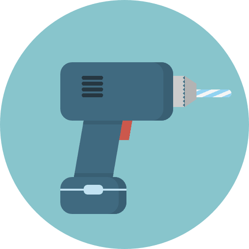 Drill drill repair tools and utensils icon