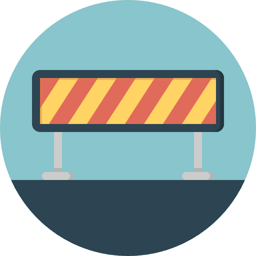 Fence security yard fence icon