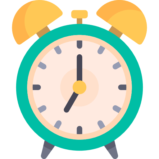 Alarm clock clock tools and utensils time icon