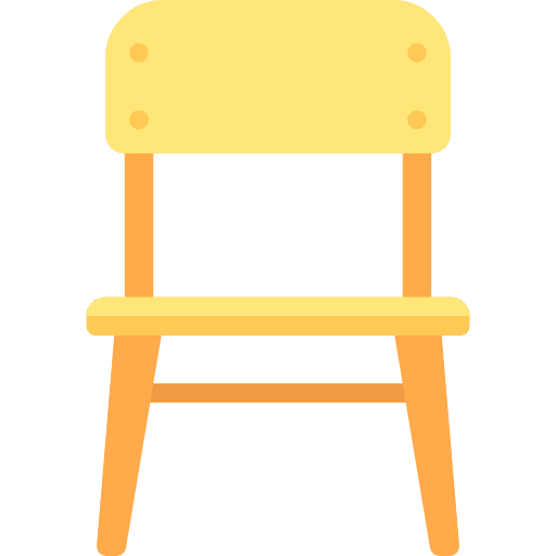 Chair seat kid and baby chair icon
