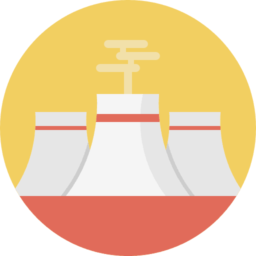 Power station power station electricity hydroelectric power station icon