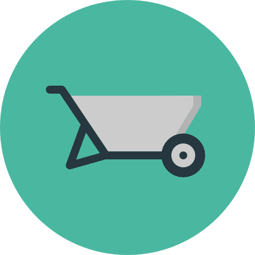 Wheelbarrow construction wheelbarrow trolley icon